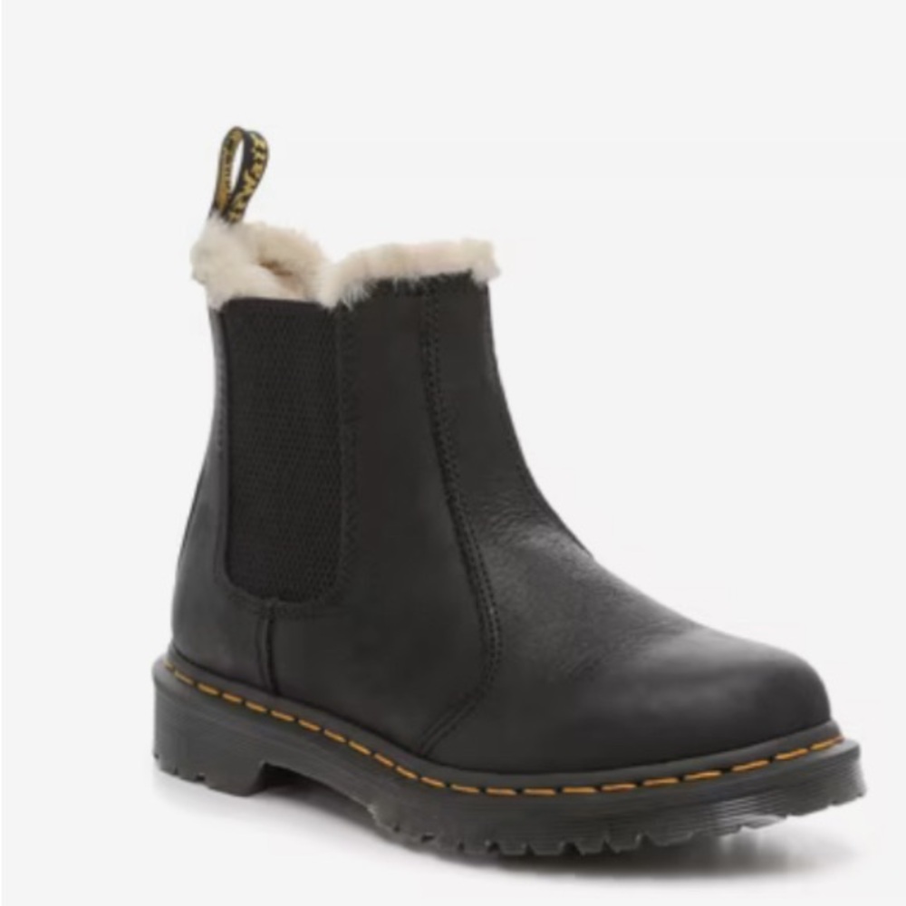 Dr. Martens Black Leonore Boot